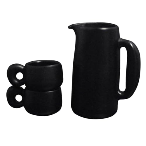 TOYANDONA 1 Satz Mini-Krug und Becher-Set teeservice puppenhauszubehör Diffusor Mini- dekorative Requisiten Mini- winziges Teegeschirr Legierung Black von TOYANDONA