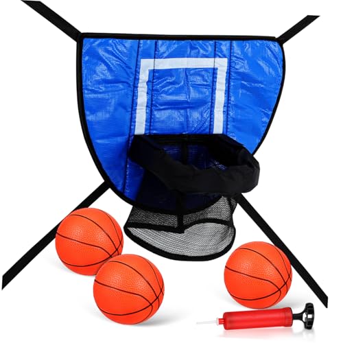 TOYANDONA 1 Satz Mini-Trampolin-Basketballkorb Trampolin Basketballkorb Mini-Trampolin-Set Trampolin für Basketballnetz Trampolin Trampolinzubehör für Trampolin-Teil PVC von TOYANDONA