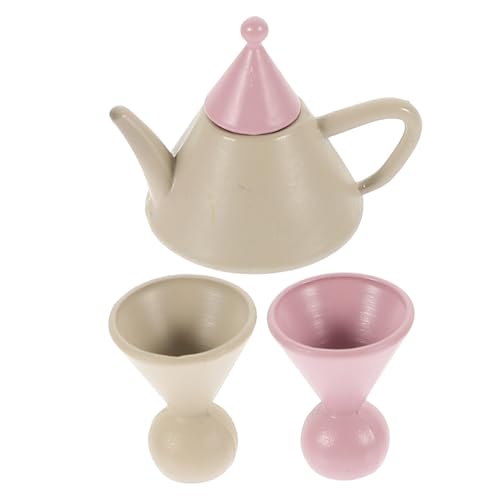 TOYANDONA 1 Satz Mini-teetassen Mini- Und Teetasse Puppenhaus Teetasse Puppenhauslieferungen Zubehör Für Puppenhäuser Rollenspielzubehör Mini-küchenzubehör Szenenstütze Legierung von TOYANDONA