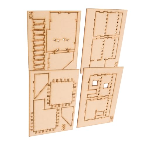 TOYANDONA 1 Satz Mittleres Holzpuzzle Modell DIY Handwerk Holzpuzzle Holzkabinen Bausatz 3D Holzpuzzle Bausatz Holzpuzzle Für Kinder von TOYANDONA