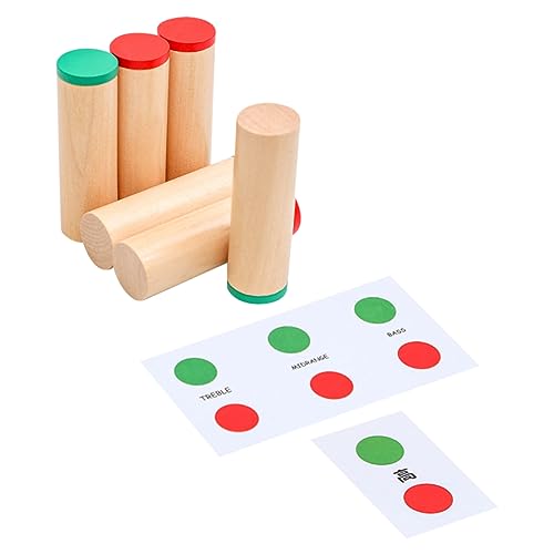 TOYANDONA 1 Satz Montessori Lehrmittel Babyspielzeug Kit für sensorische Röhren Mini-Spielzeug Klang Spielzeug für Kinder kinderspielzeug Trainingsspiel Spielzeug Bildungsspielzeug hölzern von TOYANDONA