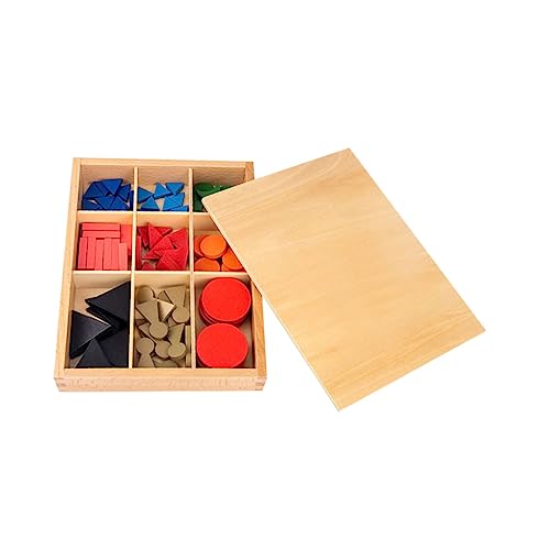 TOYANDONA 1 Satz Montessori Lehrmittel Lernspielzeug für Kinder kognitives Spielzeug gestalten Kinder Puzzle rätselbuch Kinder Hilfsmittel für den Sprachunterricht Grundsymbol-Puzzle hölzern von TOYANDONA