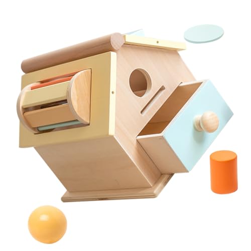 TOYANDONA 1 Satz Münzbox Kinder spielhaus Playhouse for Educational Toys feinmotorik Spielzeug Kinderspielzeug Spielzeug für Kleinkinder passendes Spielzeug Feinmotorik-Spiel Holz von TOYANDONA