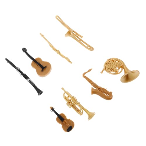 TOYANDONA 1 Satz Musikinstrumentenset Saxophon-tanzspielzeug Schönes Miniaturinstrument Schöne Mini-hausdekoration Miniatur-geigenmodell Realistisches Miniaturinstrument Mini-dekor Plastik von TOYANDONA