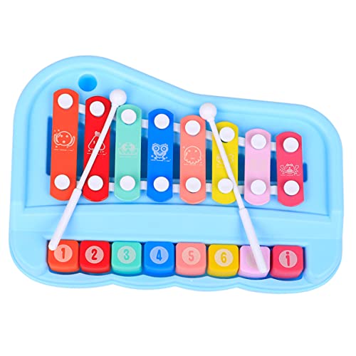 TOYANDONA 1 Satz Oktave Handpercussion kinderinstrumente musikinstrumente Music Instruments for musikspiel Musikinstrument für Hand klopft Klavier Abs Blue von TOYANDONA