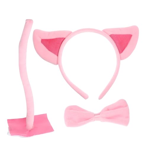 TOYANDONA 1 Satz Partykleidung Kuhkostüm für Erwachsene Fuchsmaske tierkostüme Halloween Costumes stutzenhalter tragegurt Party- -Kostüm verschleißfestes Tierkostüm Stoff Rosa von TOYANDONA