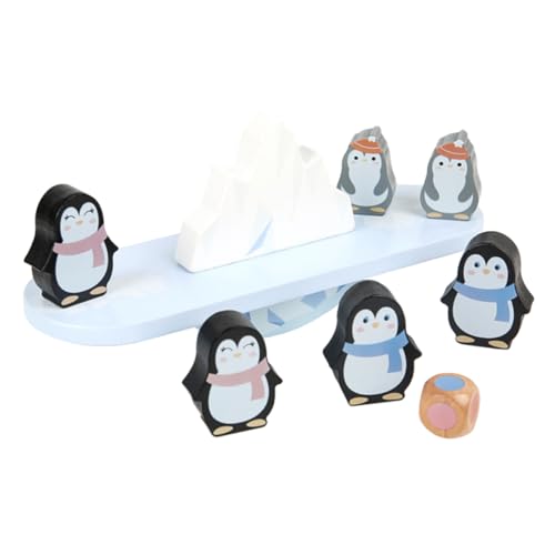 TOYANDONA 1 Satz Pinguin Modell Ausgleichende Bausteine Spielzeug Pinguin Lernspielzeug Pinguin Form Bausteine Pinguin Ausgleichende Stapelblöcke von TOYANDONA