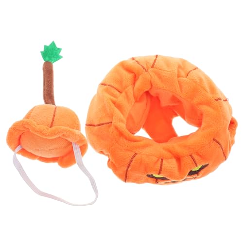 TOYANDONA 1 Satz Puppenkleidung Kürbiskostüm Kleinkind Kürbis Babykostüm Kürbiskostüm kinderpuppe Halloween Dekorative Miniaturkleidung Miniatur-Kleidung Polyester Orange von TOYANDONA