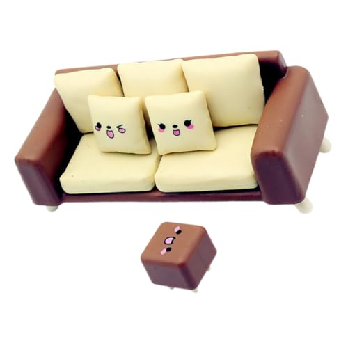 TOYANDONA 1 Satz Puppenstubensofa Puppenwagen Große Puppenhausmöbel Puppenhäuser Mini-möbel Miniatur-puppenstubenmöbel Puppenhaus-miniaturen Puppenhaus-sofasessel Plastik von TOYANDONA