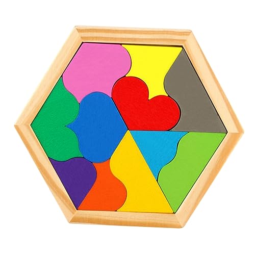 TOYANDONA 1 Satz Puzzle Kinderspielzeug Rätsel Colorful Hölzern von TOYANDONA