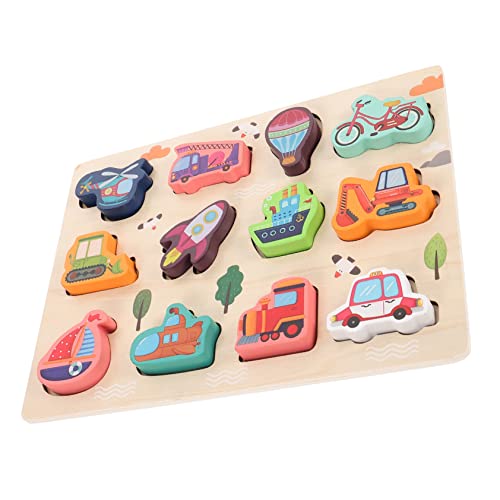 TOYANDONA 1 Satz Rätsel der frühen Bildung 1 Jahr altes Spielzeug Kinderspielzeug für Mädchen verkehrserziehung Kinder Puzzle Gastgeschenke für Kleinkinder 1-3 Puzzles für Kleinkinder 1-3 von TOYANDONA