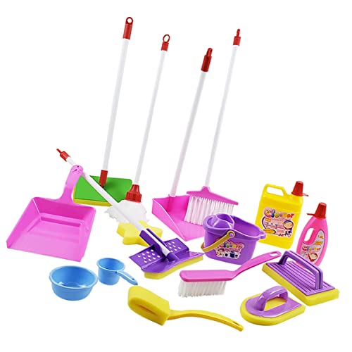 TOYANDONA 1 Satz Reinigungsspielset Reinigungsgeräte Für Spielhäuser Reinigungsgeräte Für Reinigung Von Spielsachen Für Colorful Plastik von TOYANDONA