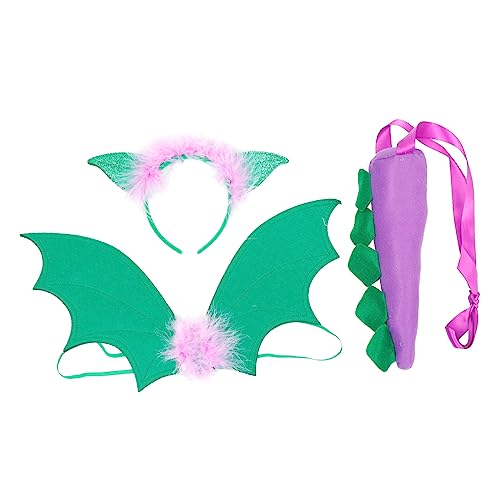 TOYANDONA 1 Satz Requisiten Drachenflügelkinder Dinosaurier-Cosplay- -Dinosaurier-kostüm-stütze Dinosaurier- -Stirnband Cosplay-Requisite Für Vlies Violett von TOYANDONA