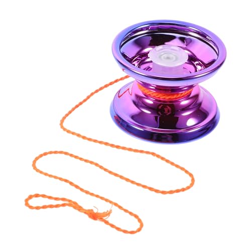 TOYANDONA 1 Satz Saite Jo-Jo Outdoor Fingerfertigkeit Autospielzeug Zubehör Yoyo-Bälle für Anfänger Spielzeuge mit -Bällen Legierung Violett von TOYANDONA