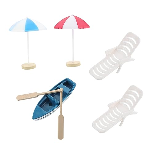 TOYANDONA 1 Satz Sandtisch-Ornamente am Strand nautisches Mini-Seeboot Strand-Puppenhaus- Strandlandschaft Dekoration tortendeko Einschulung Spielzeug Dekoration im Mini- -Strandstil von TOYANDONA