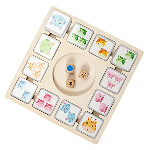 TOYANDONA 1 Satz Saugspielzeug Memory-Match-Stick-Spiel passendes Bild Spielzeug Desktop-Spielzeug interaktives Spielzeug Kinder brettspiele Tragbares Brettspiel Kinder Karten hölzern von TOYANDONA