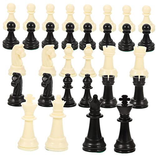 TOYANDONA 1 Satz Schachfiguren Puckett-Spiel Schachbrett Magnet-Schachspiel Schachuhr Konzept Schach zubehör Chess Pieces Schachspiel-Zubehör Schach aus Plastik p.p. Schach pp von TOYANDONA