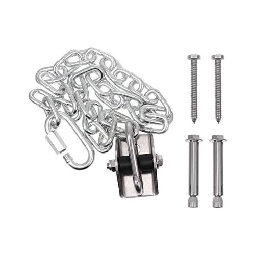 TOYANDONA 1 Satz Schaukelhaken hängende Schaukelkette Hängemattenfeder Heavy Duty edelstahlhaken edelstahlketten Schaukel hängende Kette Schaukelbefestigungskette Rostfreier Stahl Silver von TOYANDONA