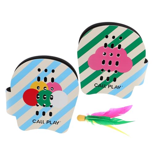 TOYANDONA 1 Satz Shouban-Badminton Pickleball-Training Spiele Am Strand Paddelball Pickleball-paddel Beach-Paddle-Ball Paddeln Pickleball-Tasche Frescobol Badminton-federbälle Plastik von TOYANDONA