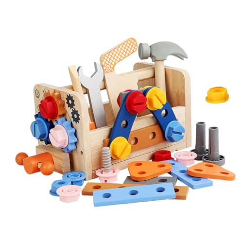 TOYANDONA 1 Satz Simulations-Toolbox Werkzeugset für Kleinkinder Spielwerkzeug vorgeben Spielzeug Bauen werkzeugset Kinder Werkzeug-Sets Kinder interaktives Kinderspielzeug Lernspielzeug pp von TOYANDONA