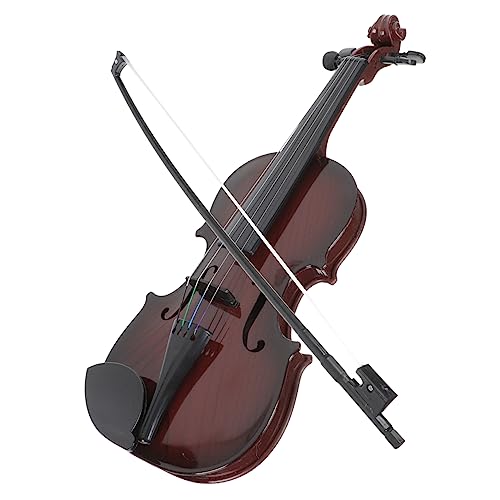 TOYANDONA 1 Satz Simulierte Geige Musik-erleuchtungs- Frühes Musikalisches Lernspielzeug Simulationsgeigenspielzeug Violine Kleines Musikspielzeug Kindergeige Black Abs von TOYANDONA