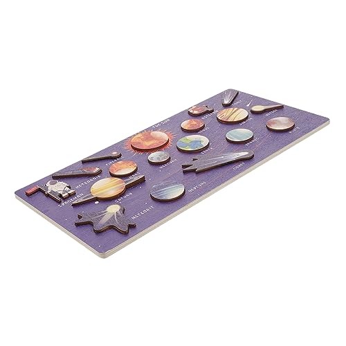 TOYANDONA 1 Satz Sonnensystem-Puzzle Planeten-Puzzle-Spielzeug Planeten des Sonnensystems Für Kinder Puzzle Montessori-Spielzeug Spielzeug Für Kinder Im Sonnensystem Kinderspielzeug Holz von TOYANDONA