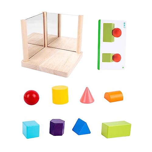 TOYANDONA 1 Satz Spiegelbausteine ​​Spielzeug Desktop-Spielzeug lustiger Puzzleblock Spielzeug ab 1 Jahr Junge lernspielzeug zabawki stymulujące rozwój Spiegelblöcke geometrisches Spielzeug von TOYANDONA