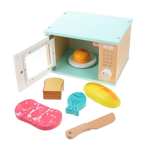 TOYANDONA 1 Satz Spielhaus Kitchen Set for küchenspielzeug für spielzeugküche zubehör mikrowelle Boy Toys Hausrequisite lustige Kinderspielzeuge Holz von TOYANDONA