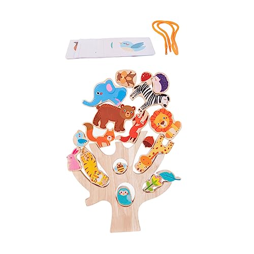 TOYANDONA 1 Satz Spielzeug für Kinder kinderspielzeug Fun Toy Bausteine ​​Spielzeug Eltern-Kind-Interaktionsspielzeug balancierungsblöcke aus Holz Brettspiel Spielzeug Papier Colorful von TOYANDONA