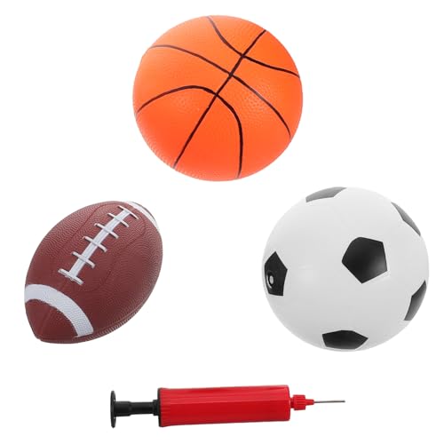 TOYANDONA 1 Satz Spielzeugballkombination weißes Puppenhaus Mini-Basketball Dekoration Hase Flipperautomat kinderspielzeug Outdoor Spielbälle für draußen weiche Hüpfbälle Metall von TOYANDONA