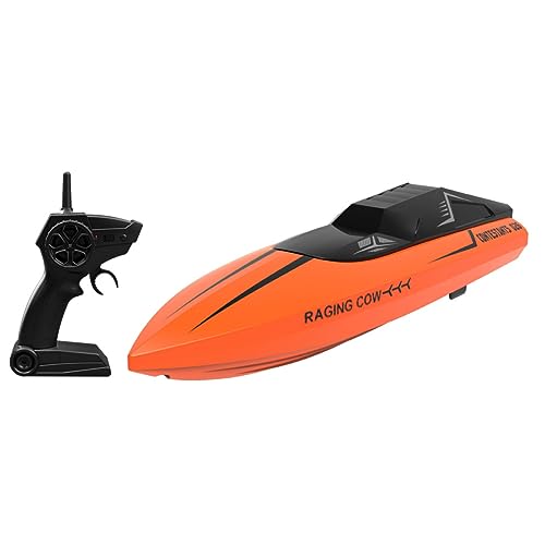 TOYANDONA 1 Satz Spielzeugboot Mit Fernbedienung Schiff Rennboot-Modell Für Rennboote Elektrische Fahrt Auf Boot Für Kreatives Bootsspielzeug PVC Orange von TOYANDONA