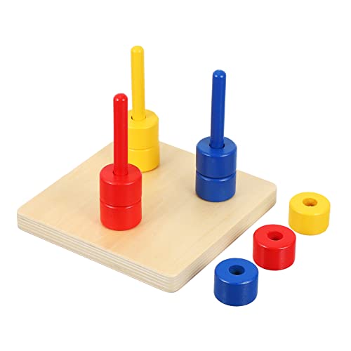 TOYANDONA 1 Satz Stapelturm Spielzeug für Kinder kinderspielzeug Toys Kid Toys Lernspielzeug für Babys sensorisches Sortierspielzeug Frühpädagogisches Spielzeug Spalte Spielzeug Holz von TOYANDONA