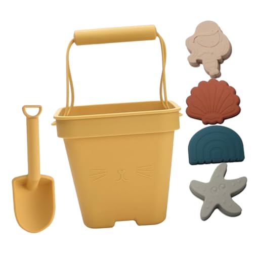 TOYANDONA 1 Satz Strandspielzeug Outdoor-Gartenspielzeug Sommerspielzeug für Kinder Beach Toys for Kinder sandspielzeug beachset Sandschaufel Sandspielzeug für draußen Kieselgel Yellow von TOYANDONA