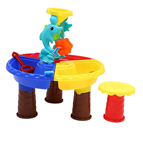 TOYANDONA 1 Satz Strandtisch Für Kinder Sand- Und Wasserspiegel Strandspielzeug Für Kinder Im Sommer Grundwasserspiegel Denksportspielzeug Sandkastenspielzeug Für Kinder Spaß Plastik von TOYANDONA