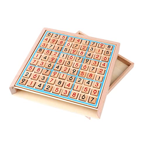 TOYANDONA 1 Satz Sudoku Aus Holz Kinder Spielsets Sudoku-Spiel Schach Rechenspielzeug Mathe-denkspiel-Spielzeug Frühe Erziehung Kinderspielzeug Mathe-Sudoku-Spielzeug Hölzern von TOYANDONA