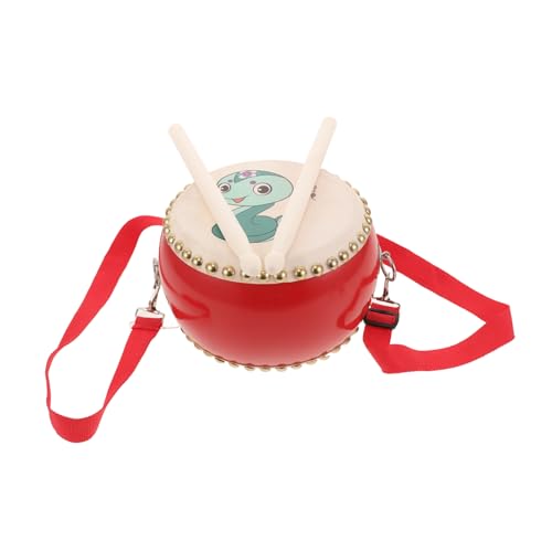 TOYANDONA 1 Satz Tambourin Spielzeug Für Musikinstrumente Trommelinstrument Chinesisches Spielzeug Für Kinder Trommel Zum Singen Und Tanzen Schlagzeug Für Kinder Handtrommel PVC von TOYANDONA