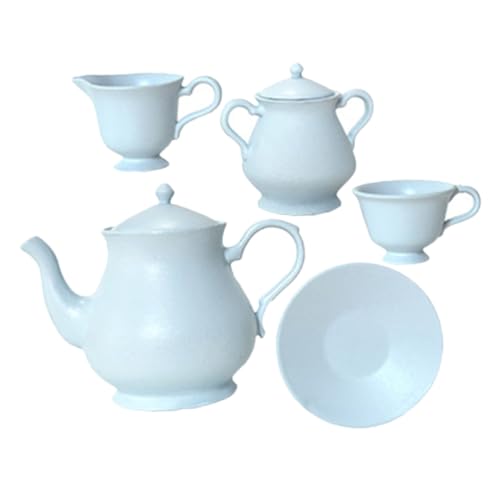 TOYANDONA 1 Satz Tee Set So Tun, Als Ob Spielzeug Wäre Miniaturutensilien Rollenspielzubehör Mini-Tasse Mini-hausdekoration Mini- Küche Spielset Miniküche Legierung Sky-Blue von TOYANDONA