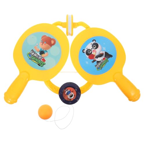 TOYANDONA 1 Satz Tischtennis Badminton Fidget tischtennistraining interaktives Indoor- für Tischtennis-Trainingszubehör Plastik Yellow von TOYANDONA