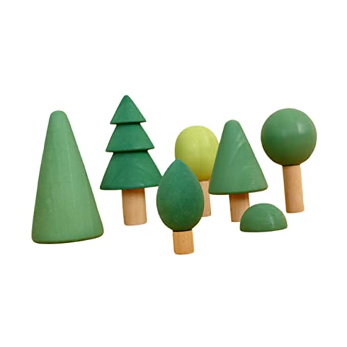 TOYANDONA 1 Satz Waldbausteine ​​Spielzeug Tischbäume Dorfbäume Spielzeug Bauen Kinderspielzeug Kinder bausteine Building Blocks for Waldstapler Spielzeug Kinder baustein Spielzeug Holz von TOYANDONA