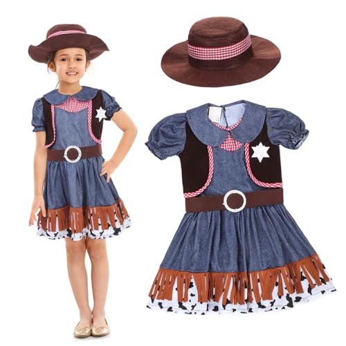 TOYANDONA 1 Satz Western-Cowboy-Kleidung Für Damen Westernkleid Für Mädchen Westliche Kleidung Kostüme Für Teenager-mädchen Westernkleidung Für Damen Cowgirl-Kleidung Damenbekleidung Tuch von TOYANDONA