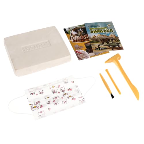 TOYANDONA 1 Satz Wissenschaft Und Bildung 3D-Dinosaurier-Modell Grabe Es Aus Dino-Skelette Puzzle-Spielzeug Tierische Dinosaurier-Dekoration Dinosaurier-montagespielzeug Beige Plastik von TOYANDONA