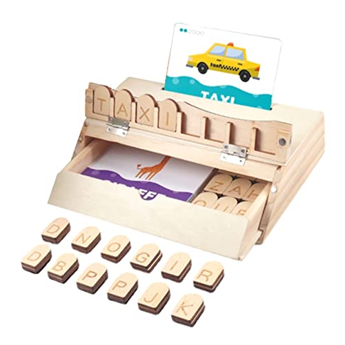 TOYANDONA 1 Satz Wort Rechtschreib Spielzeug Puzzle Spielzeug Passende Buchstaben Spiele Wort Builder Blöcke Spielzeug Buchstabenblöcke Für Kleinkinder Lernspielzeug Für Kleinkinder von TOYANDONA