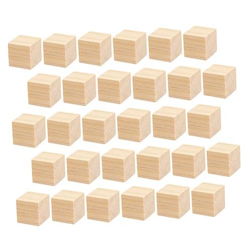 TOYANDONA 1 Satz Würfelblöcke Würfel Für DIY-projekte Puzzle-Spielzeug Fotoblöcke Selber Machen Gehirnspielzeug Lernspielzeug Für Kinder Pädagogisches Würfelblockspielzeug Kleiner Block Holz von TOYANDONA