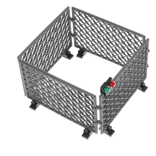 TOYANDONA 1 Satz Zubehör für Schutznetz-Bausteine Zaun bauklötze Szenenlayout- Mikro-Landschaftszäune Zubehör für Mikrolandschaften Grunddekoration Abs Grey von TOYANDONA