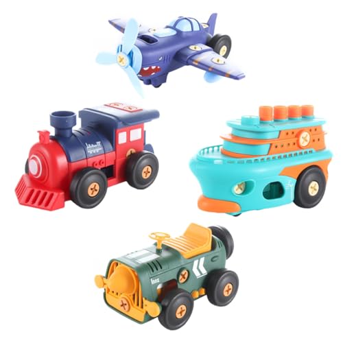 TOYANDONA 1 Satz Zusammenbau Auto Spielzeug Modell eines Kreuzfahrtschiffes Fahrzeuge zerlegen Kinder bastelset basteln für Kinder Toy Box Retro-Auto selber Machen Dampfboot zerlegen Plastik von TOYANDONA