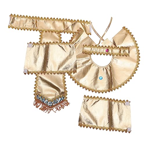 TOYANDONA 1 Satz ägyptisches Armband Halloween Halloween assecoires Kostümset Cosplay Skelett-Kostümzubehör ägyptische Kostümfrauen Ägyptisches Kostüm für Stoff Golden von TOYANDONA