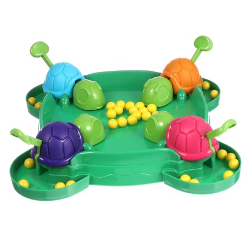 TOYANDONA 1 Satz -brettspiel Kleinkind-Puzzle Brettspiel Für Kinder Mit Perlen Brettspiel „hungere Mülleimer“. Hungriges Schildkrötenspiel Kinder Rätsel Intensives Vorschulspiel Abs von TOYANDONA