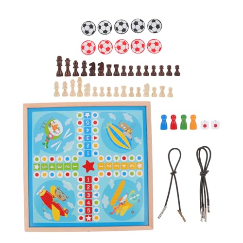 TOYANDONA 1 Satz hüpfender Ball hüpfendes Schach klassisches Spielzeug Kinderspielzeug interaktives Spielzeug adventsgeschenke Kinder Tischschachspiel Spielzeug Tischschachspielzeug hölzern von TOYANDONA