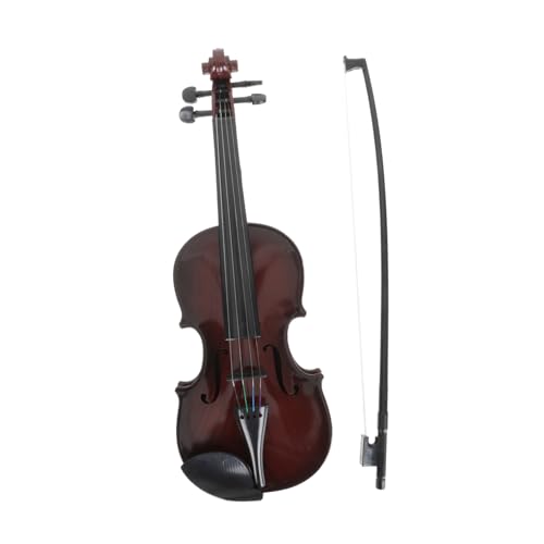 TOYANDONA 1 Satz simulierte Geige Anfänger Violine Schmusespielzeug Saitenmusikinstrumente kinderinstrumente Kinder musikinstrumente Musikspielzeug Geigenspielzeug für Kinder Abs Black von TOYANDONA