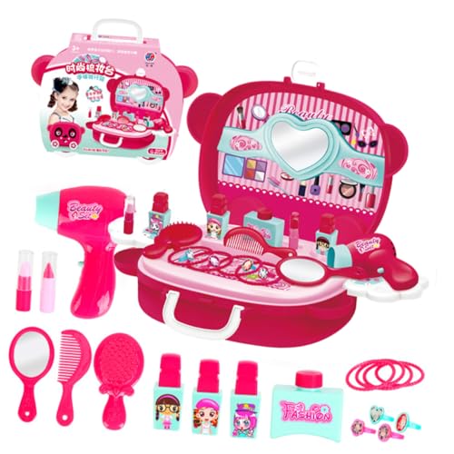 TOYANDONA 1 Schachtel Simulationskosmetikspielzeug schminke kinderschminke Rosa Kosmetikkoffer Kinderschminkkoffer kinderkosmetik Safe Toy Girl Toys Simulations-Make-up- Rosy von TOYANDONA